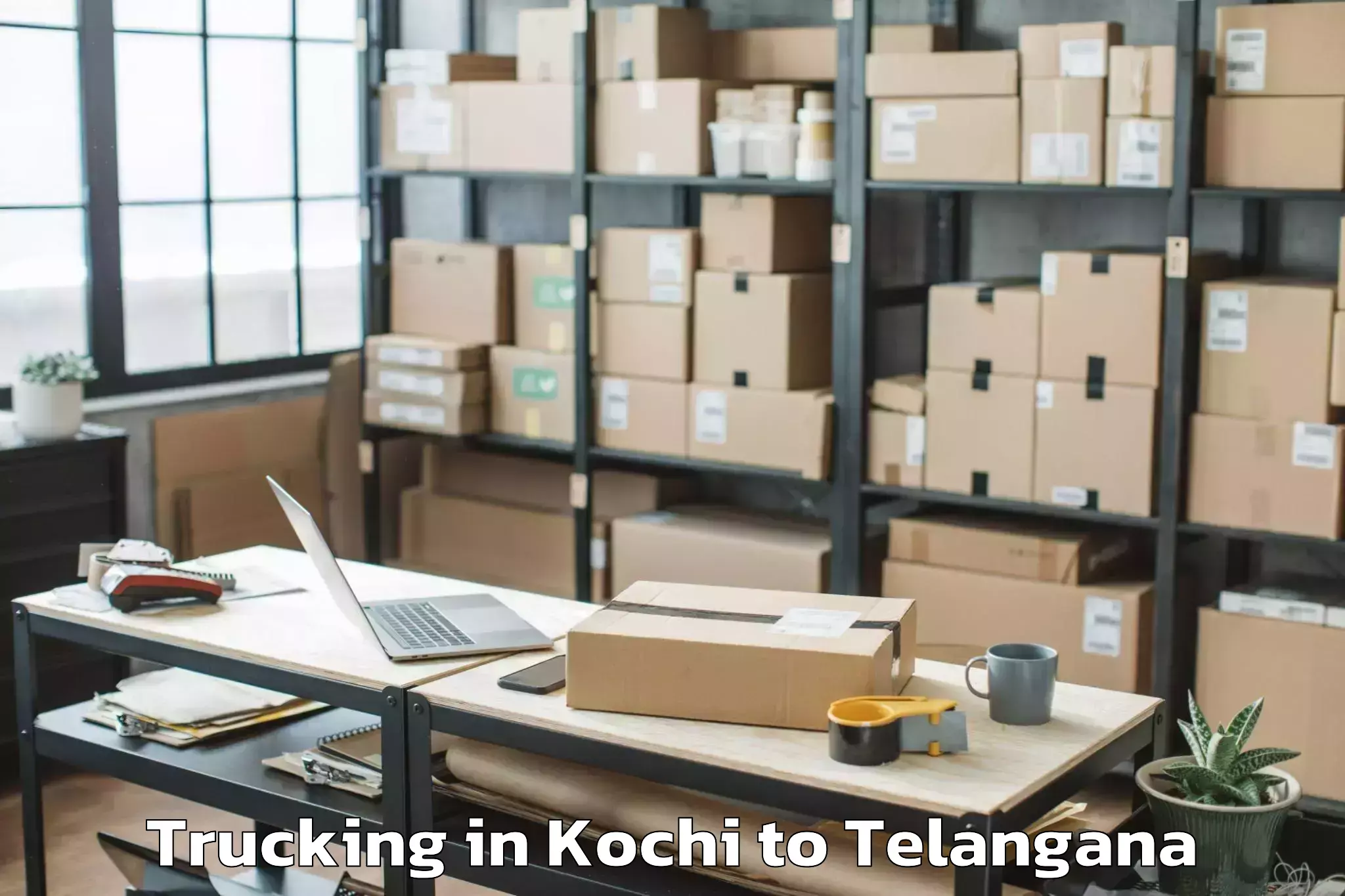 Professional Kochi to Huzur Nagar Trucking